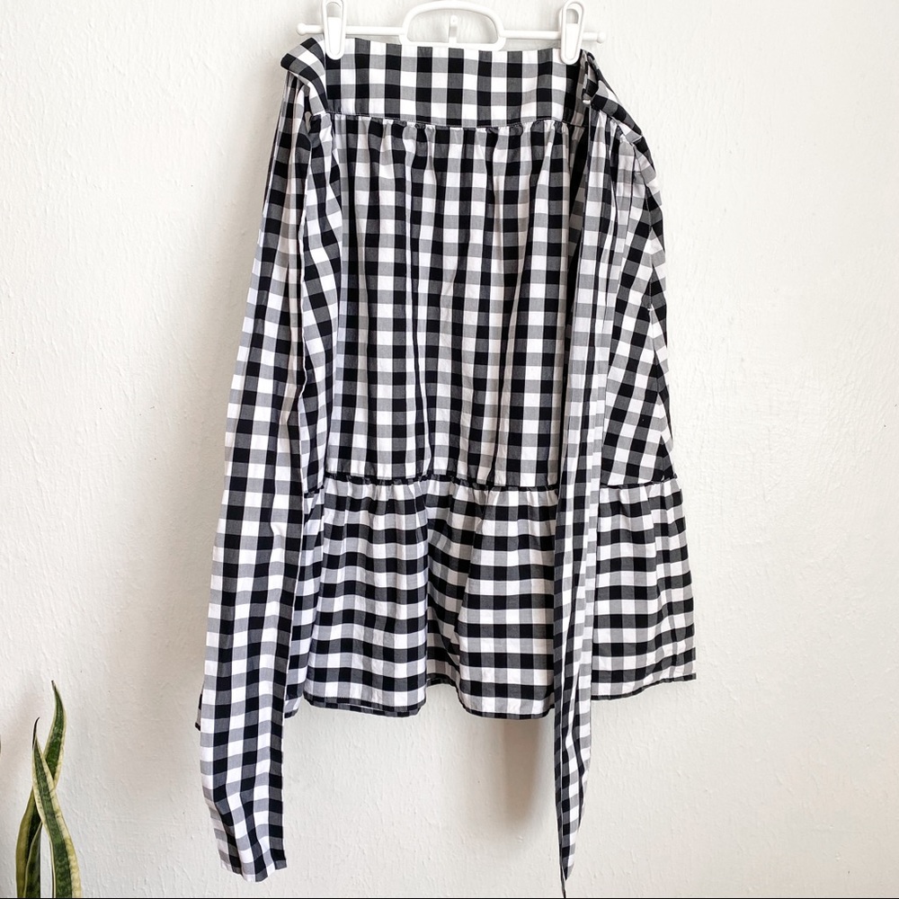 💞Sold!💞J. Crew Gingham Tie-Waist Skirt sz 6 - Picture 3 of 11